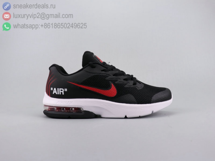 NIKE AIR MAX AXIS FABRIC BLACK RED MEN RUNNING SHOES